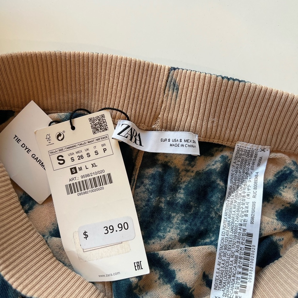 Zara tie dyed pants NWT - Picture 4 of 4